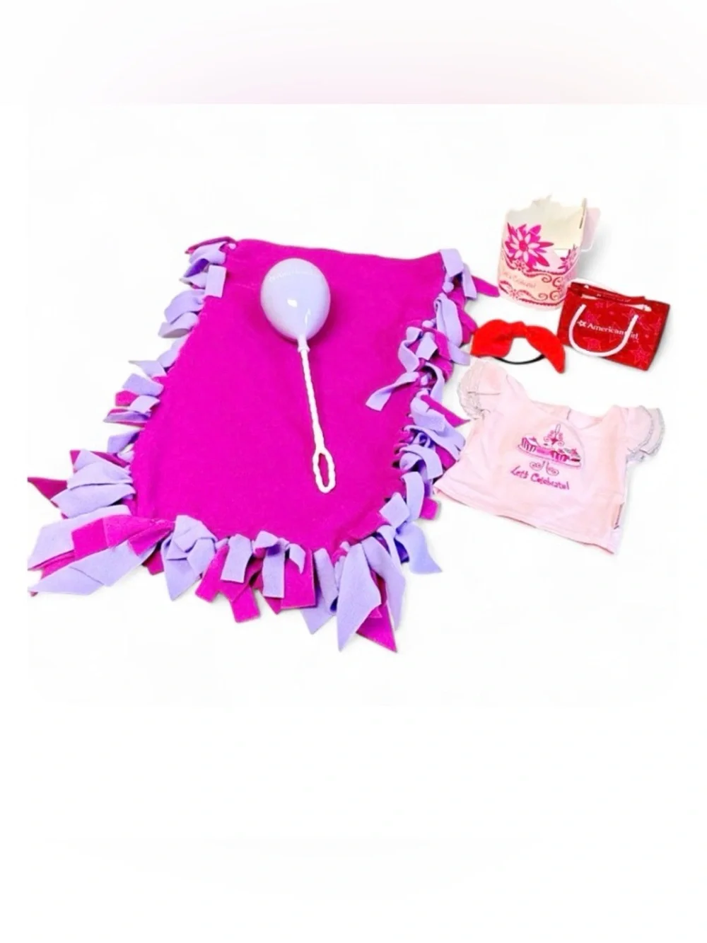 American Girl Sleepover Bundle Sleeping Bag Birthday Accessories 5 Pc